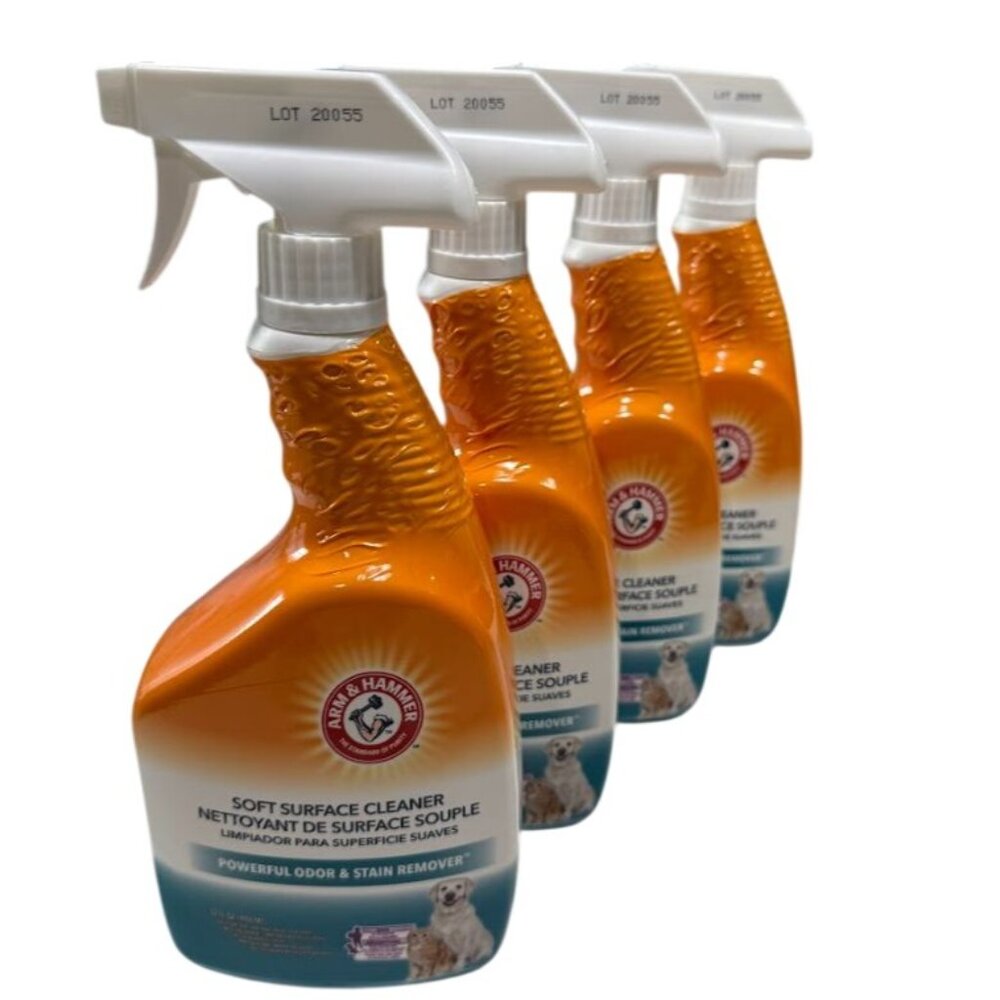 Arm & Hammer Soft Surface Cleaner Powerful Odor & Stain Remover 4 Pack